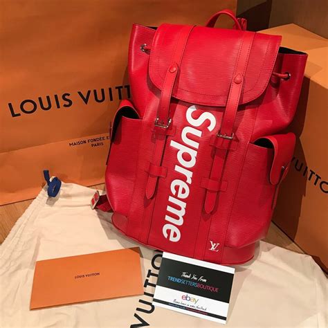 supreme backpack lv|louis vuitton christopher backpack price.